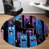 1PC Cartoon Characters Office Round Area Rug, Indoor Mat Suitable For Office, Under Office Chairs Bedroom Living Room Home Decor, Room DecoT1223083