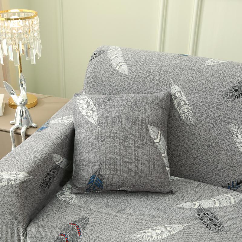 [Elastic Sofa Cover] Spring and Summer Milk Silk Fabric L-shaped Sofa, Living Room Armrest Sofa Can Be Used for 1/2/3/4 Seats