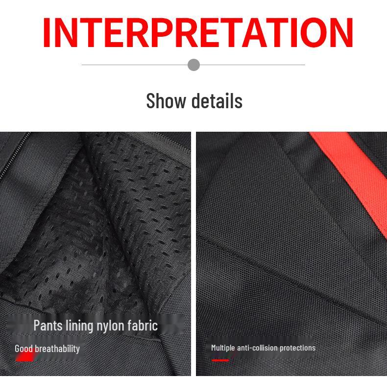 Men's Windproof Motorcycle Riding Pants - Anti-fall, Warm, Thickened, Four Seasons Gear