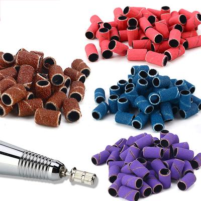 80/120/180/240 Grit Nail Sanding Bands for Nail Drill Fine Grit Nail Sanding Bands Nail Drill Sanding Bit Manicure