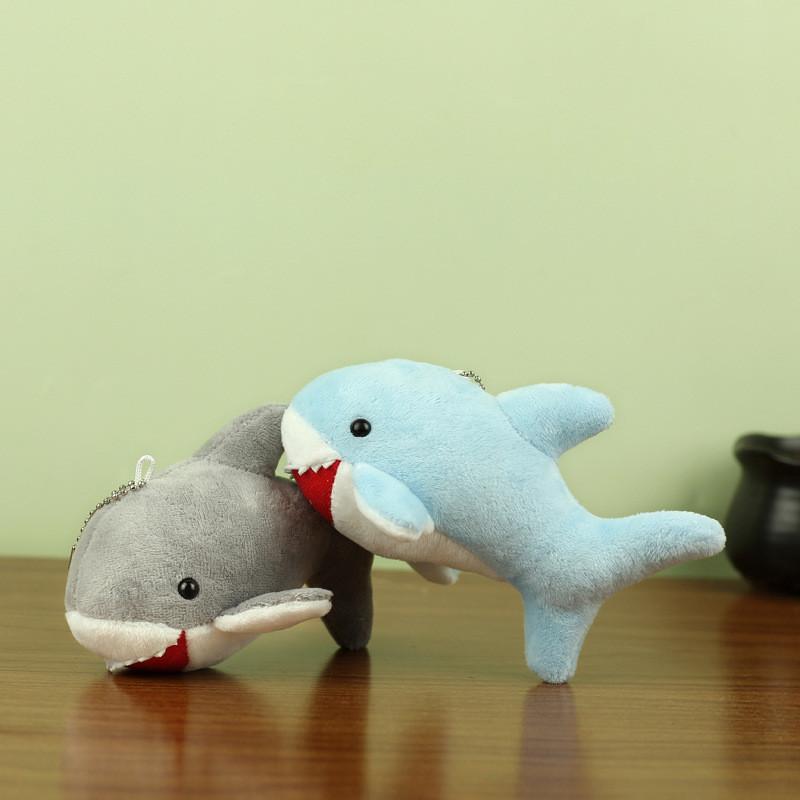 Adorable Plush Shark Keychain Lovely Shark Plush Toy For Kids Backpack Accessory