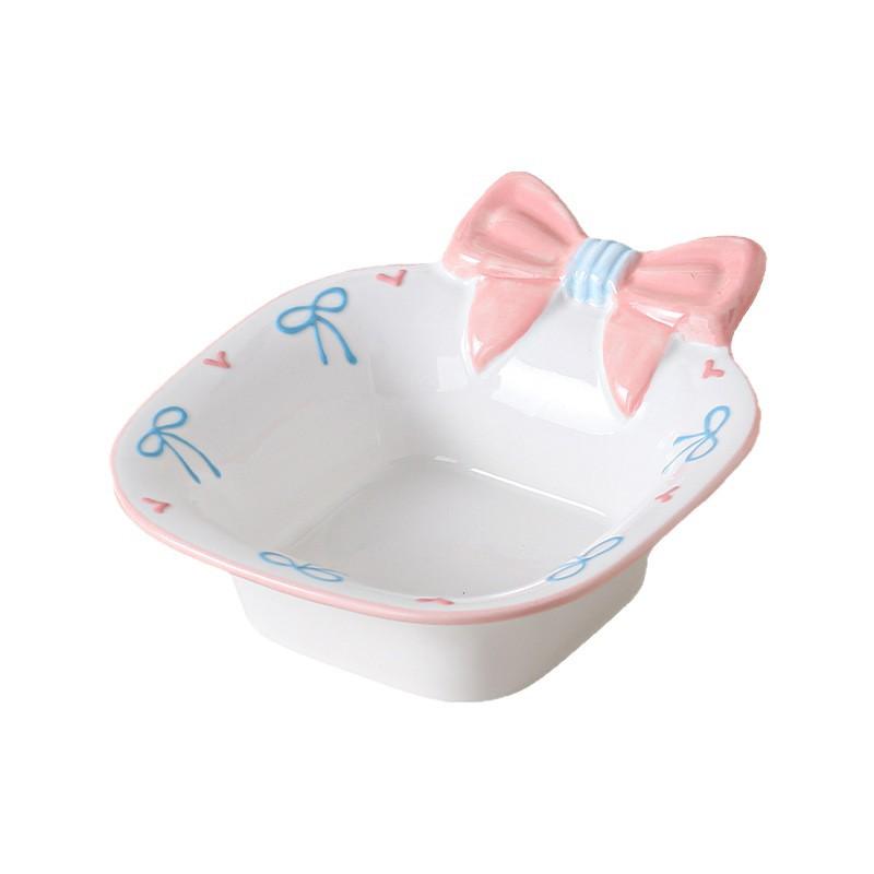 Ceramic Bowl Cute Salad Bowl Children'S Household Dessert Bowl High Value Yogurt Bowl Oat Bowl Snack Bowl Rice Bowl