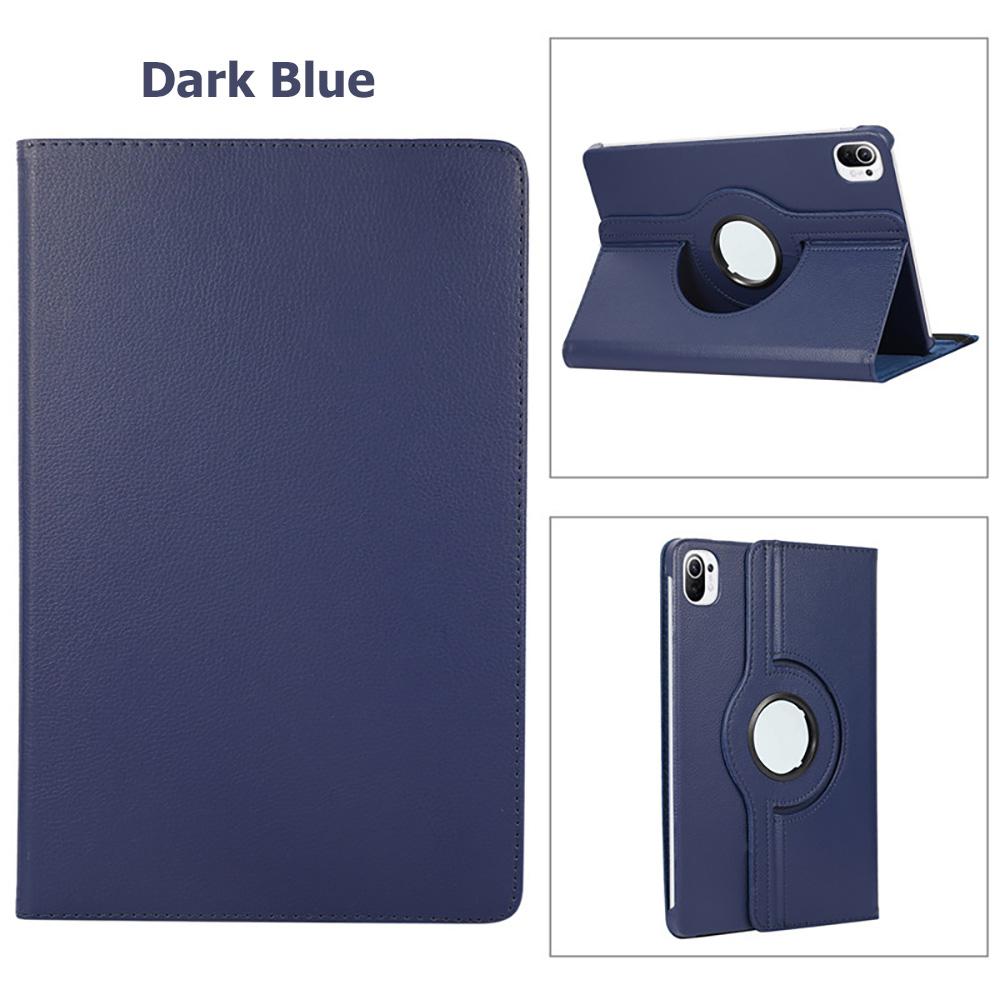 

360 Rotating Lychee Pattern Leather Case for Samsung Galaxy A9 Plus S9 S10 FE A8 S6 A7 Lite A9 8.7 10.4 10.5 11 X20 Tablet Cover tab S9 S9 FE S10 FE темно-синий