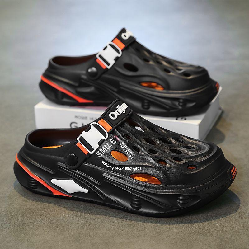 Fashion Men's Outdoor Sandals Slippers Beach Comfortable Clogs Soft Slides New Men Casual Shoes Garden Shoes Male Beach Slippers