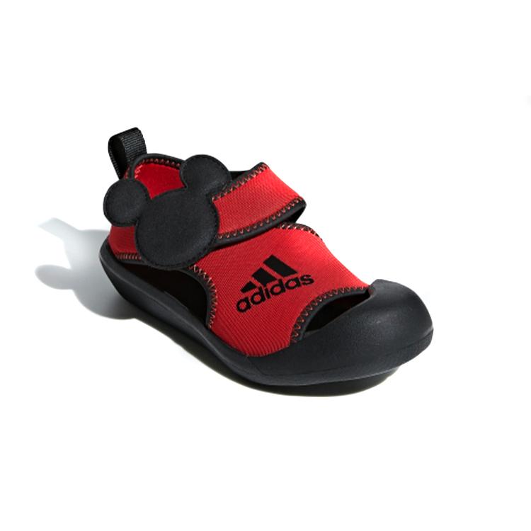 adidas Mickey C Fabric Low Top Kids' Skateboarding Shoes Black Red Kids' F35863