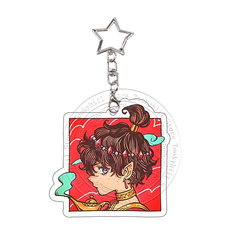 Heksenhoed Atelier Cartoon Acryl Sleutelhanger Kawaii Student Gagaga Qifrey Prachtige Sleutelhanger Karakters Hanger Verjaardagscadeau
