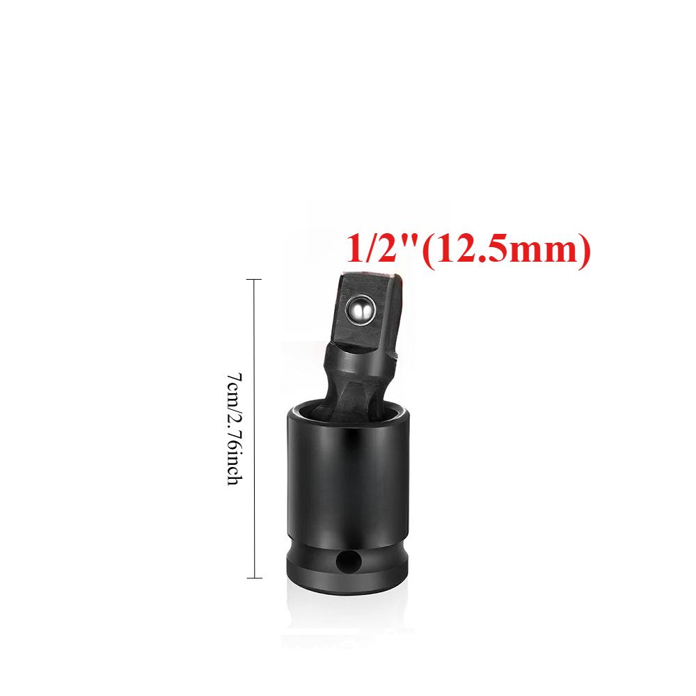 360° Impact Universal Joint-Socket Set Swivel Knuckle Joint Air Wobble Socket Adapter Extension Electric Wrench 1/2 3/8 1/4