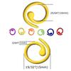 Colorful Spiral Metal Crochet & Circular Knitting Needles with Stitch Markers