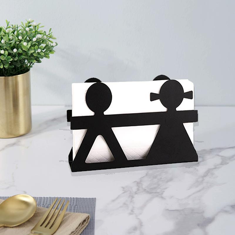 1 Stück Elegante Eisenkunst Taschentuchbox Homestay Serviettenhalter Küchen-Esstisch-Zubehör für den Heim- und Restaurantgebrauch