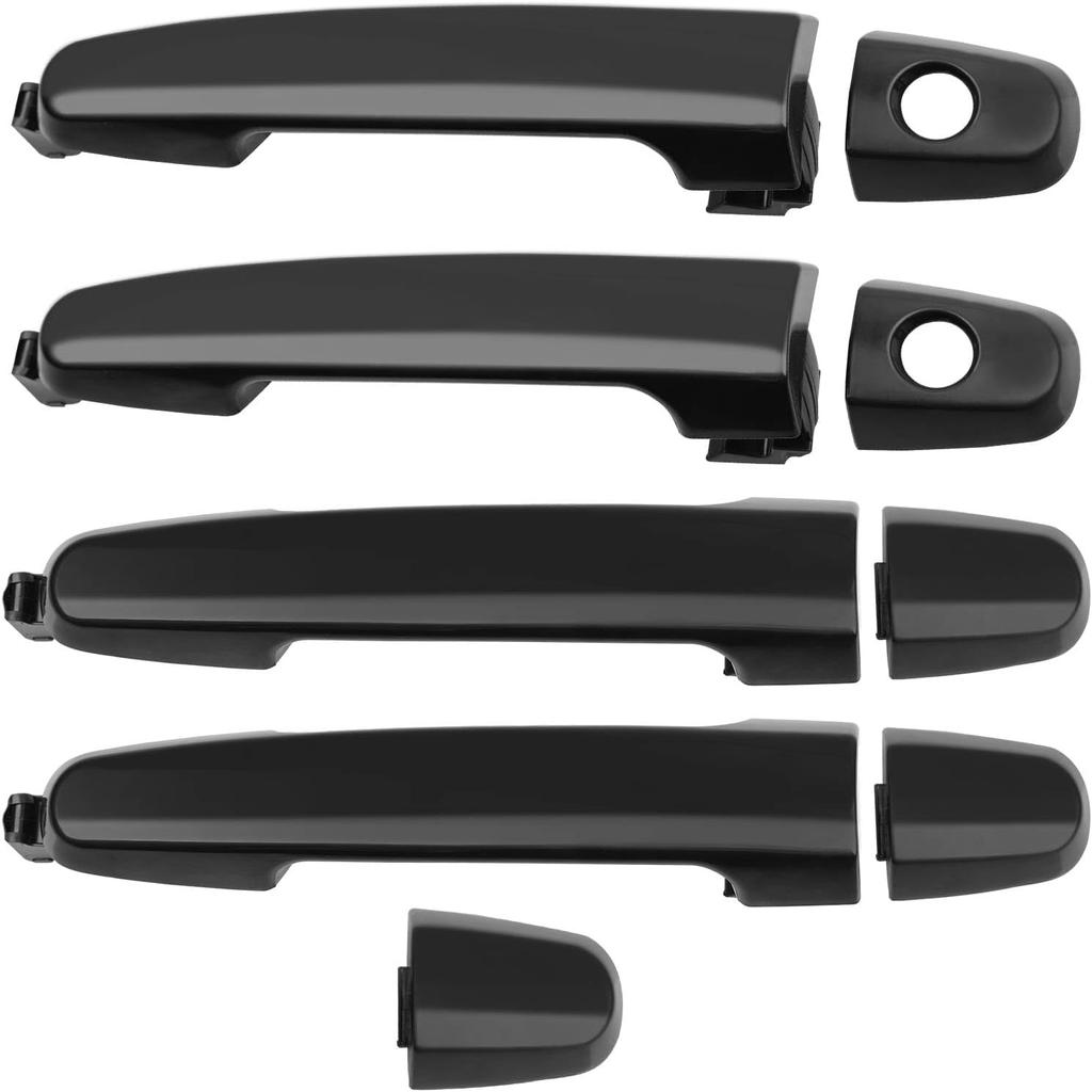 Exterior Door Handle 4Pcs Front Rear Driver & Passenger Side, Compatible With Toyota Camry 2002-2006, 03-13 Corolla Matrix, 04-09 Prius, 2002-2003