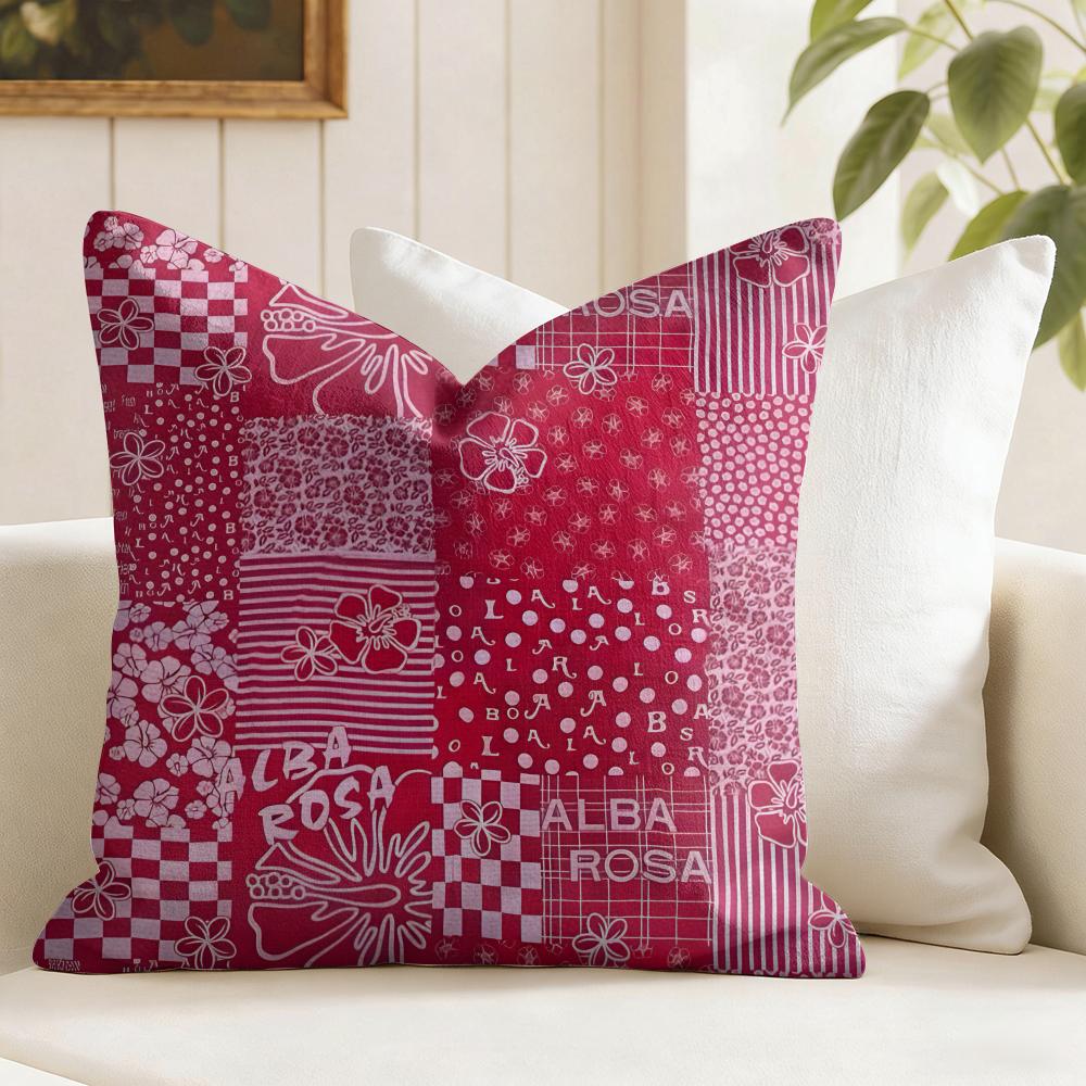 Fashion AALBA RROSA Cushion Cover Eco Linen Pillow Case DoubleSided Print Breathable Durable Zipper Home Decor Gift
