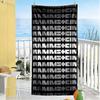 No Symbol Allowed Beach Towel Super Soft Microfiber Quickdry Fabric Comfortable Lightweight