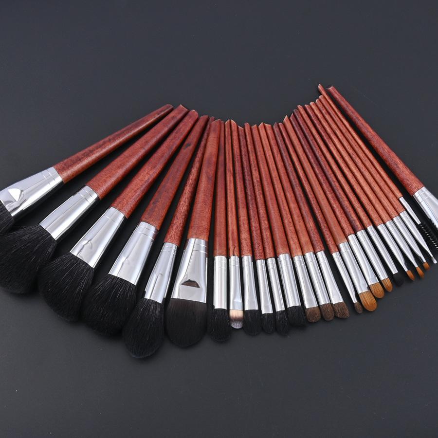 Beauty Tools Perie de frumusețe Lână Portabilă 26 Set de perii de machiaj pentru păr de animale Perie pentru fond de ten Perie cu pudră liberă Perie pentru fard de ochi