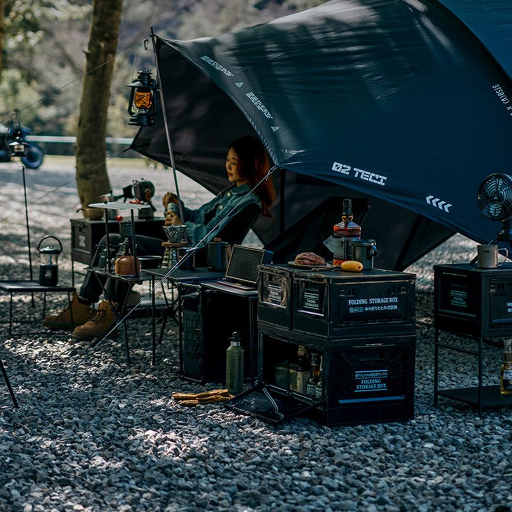 20/30L Camping Storage Box Large Capacity Outdoor Trunk Organizer Multifunctional Folding Car Storage Case for Home Outdoor