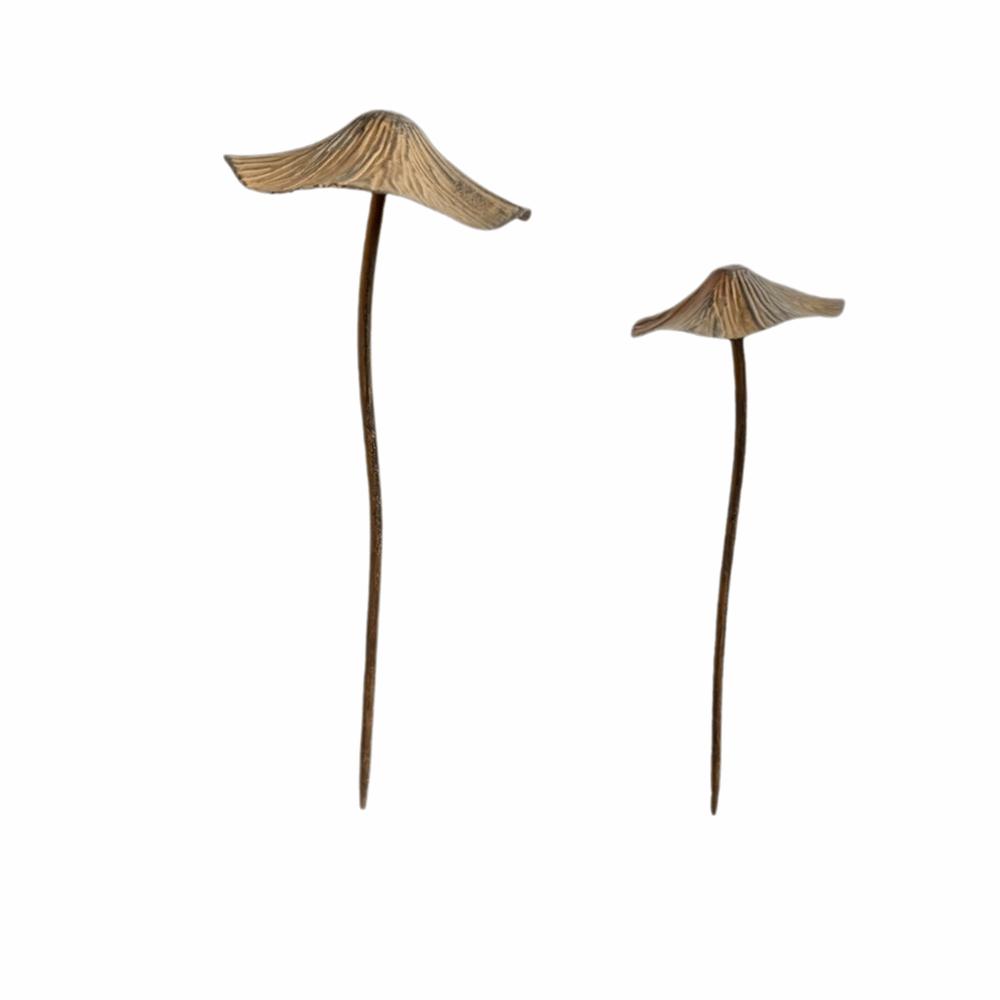 Metal Metal Rusty Mushroom Halloween Decoration Rusty Mushroom Plaque Garden Decoration Set  Garden