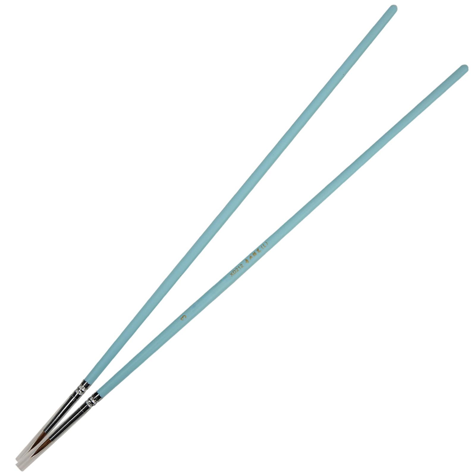 2Pcs Watercolor Painting Brush Wood Handle Nylon Wolf Hair Drawing Tool Art Supplies
