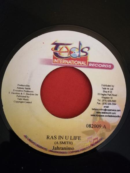 

7inch Record RAS JAHRANIMO Ras In U Life 082009 Tads Internati Jamaica Reggae Ska Dub Used