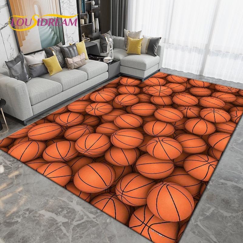 Tappeto da basket creativo 3D per campo da basket, tappeto per soggiorno camera da letto, zerbino da bagno per cucina tappetino antiscivolo