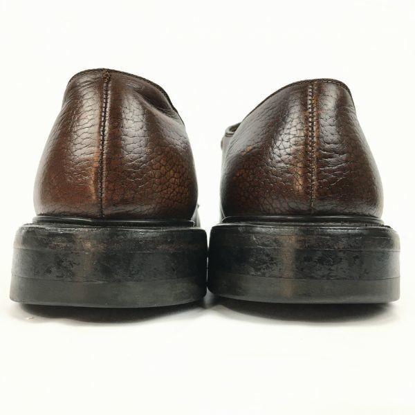 UFCW Pre-80s Vintage Plain Toe Civilian Service Shoes Brown size 8.5D 26.0-26.5 Men's(USED)