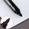 12pcs Black Waterproof Oil-proof and Non-fading Marker Pen Oil-based Marker Pen Large Head Thick Tip Marker Pens School Supplies