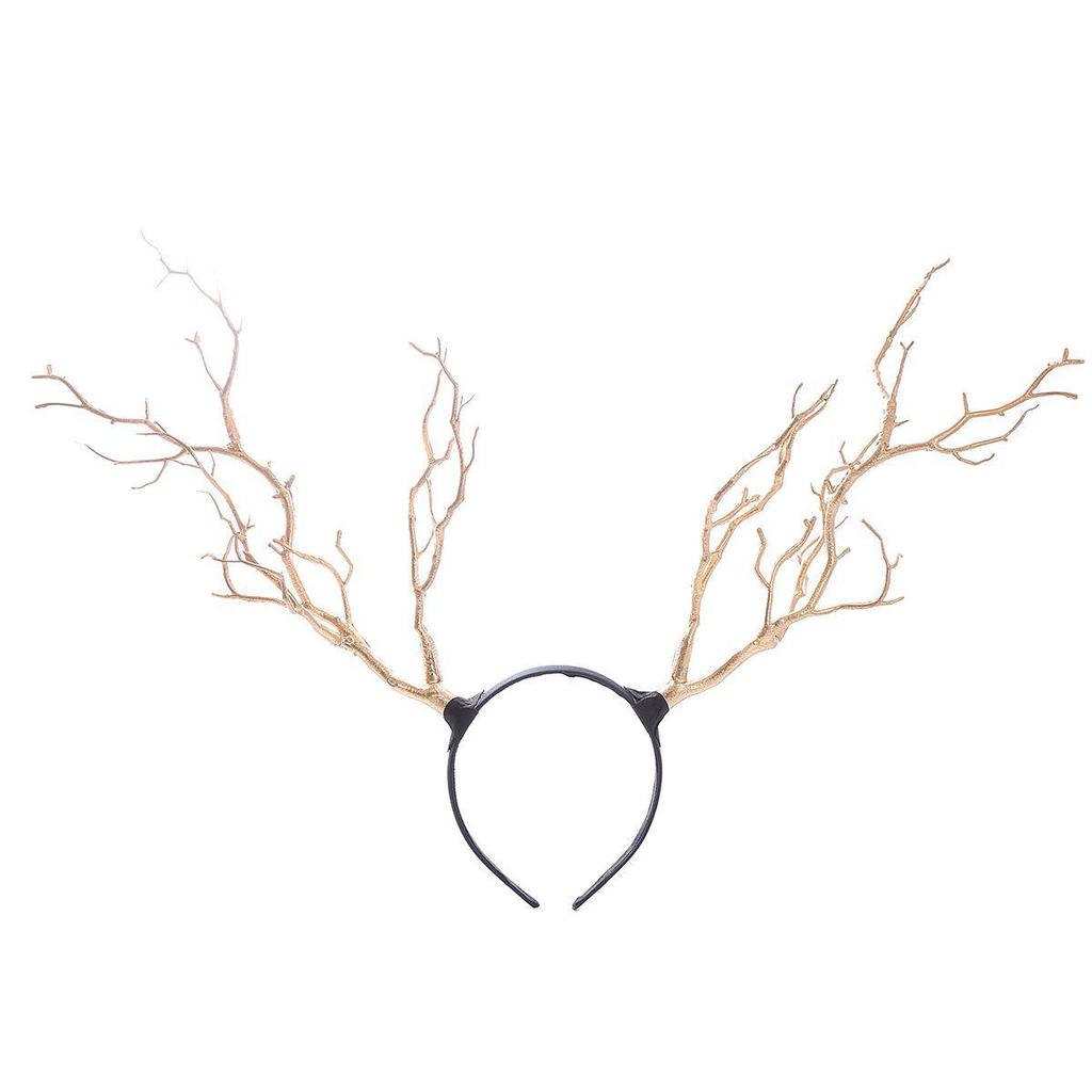 Europäisches Amerikanisches Mori Girl Rentiergeweih Leuchtendes Weihnachtskopfband mit Großen Haaraccessoires und Verzierungen