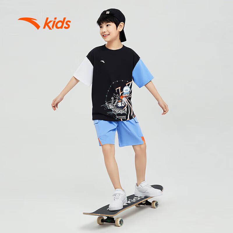 Anta Kids Boys' Trendy Summer Cartoon Short-Sleeve T-Shirt