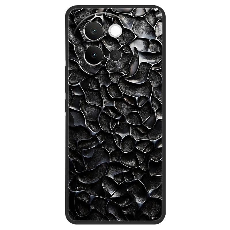 For Vivo V40 Lite 5G Case Marble Soft Matte Silicone Back Cover For Vivo V40 Lite V40Lite Full Coverage Phone Shell 6.78" Coque