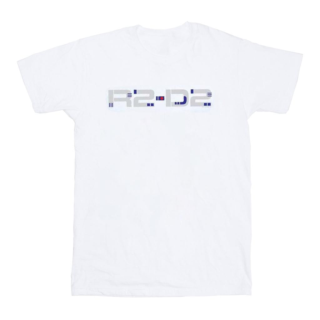 Star Wars Mens The Rise Of Skywalker R2-D2 Text Logo T-Shirt