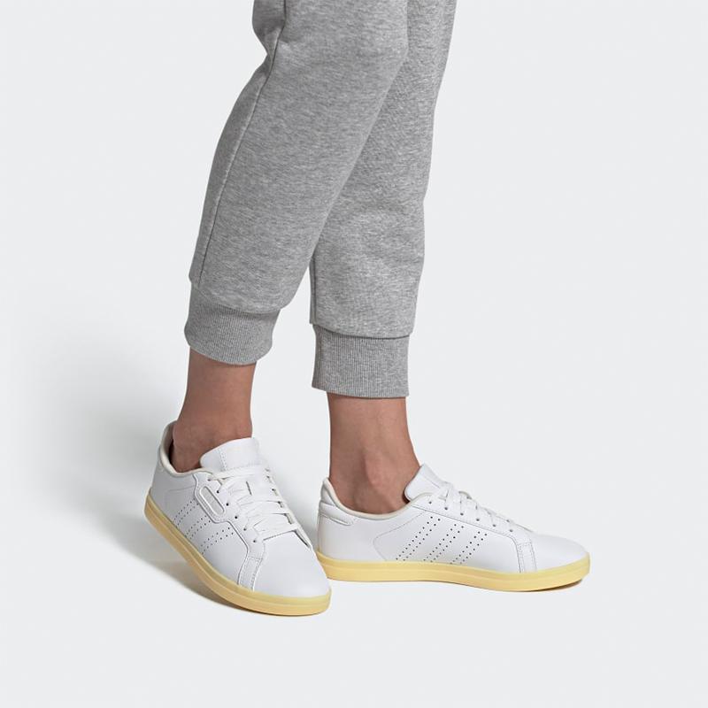 Adidas Neo Courtpoint Cl X 'White Yellow' Women's Sneakers FW7387