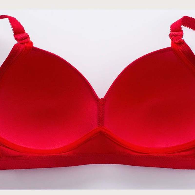 Massage Breathable Bra Gather Anti-sagging No Steel Ring Beautiful Back Thin Wireless Women's Underwear Sweet Sexy Lace Embroidery Simple Casual