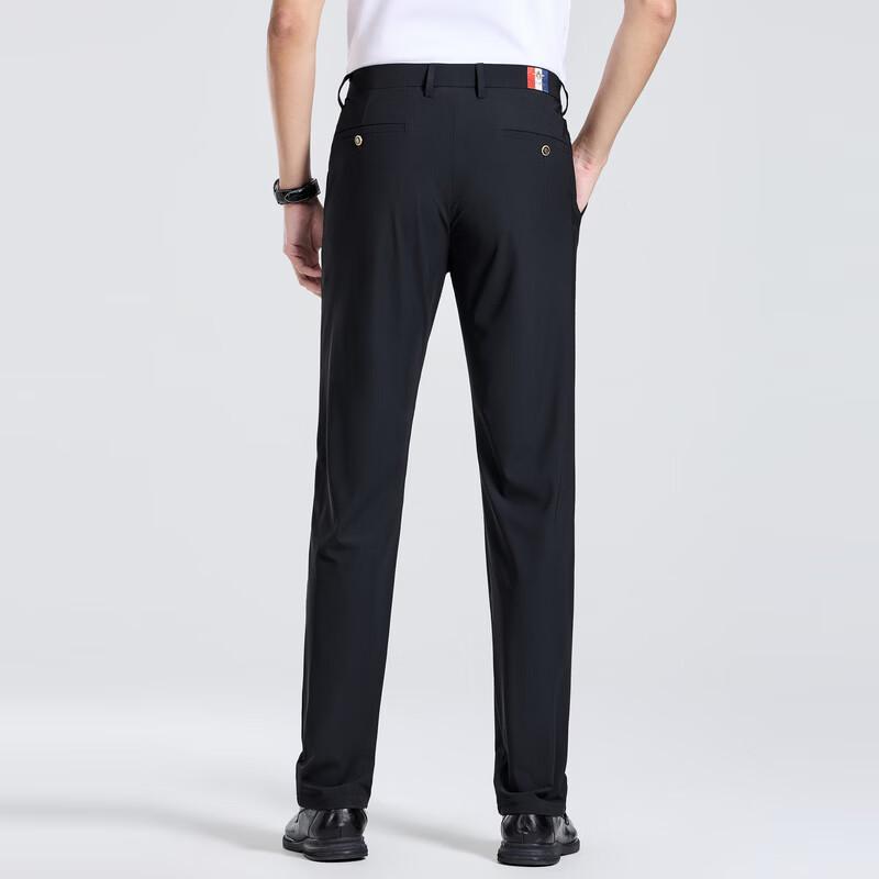 Men's Business Casual Straight-Leg Suit Pants