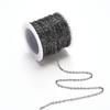 Jewelry Making Components 1Roll O Shape Cross Chains 10 Meters DIY Stainless Steel Chain 2mm DIY Collarbone Chain Bracelet For