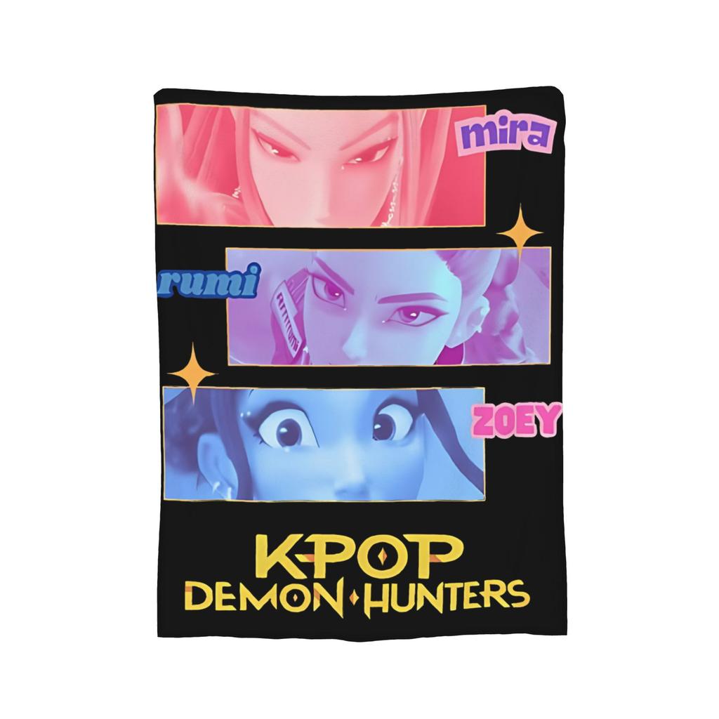 Jinu K-Kpop D-Demon H-Hunters Blanket Cover  Flannel Throw Blankets Summer Air Conditioning Portable Soft Warm Bedsprea,