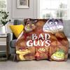 The Bad Guy Decken, superweiche Cartoon-TBG-Flanelldecke, warme, leichte Kinderbettwäsche, Sofa, Sofa, Stühle, alle Jahreszeiten