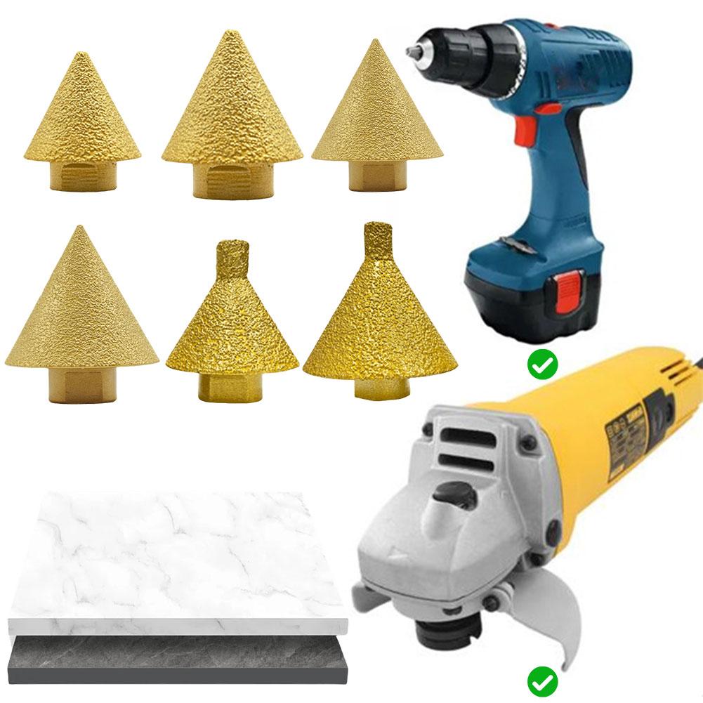 38/50 mm Diamant-Abschrägungsfasenbit M10/M14 Diamant-Lochfasenbit zum Polieren von Porzellan-Marmorlöchern