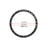 35,2 mm*40,5 mm Aluminium Mode Platt Klockring Insats Passar för Omega Speedmaster Klockfodral Urverk Herrklocka Del Tillbehör