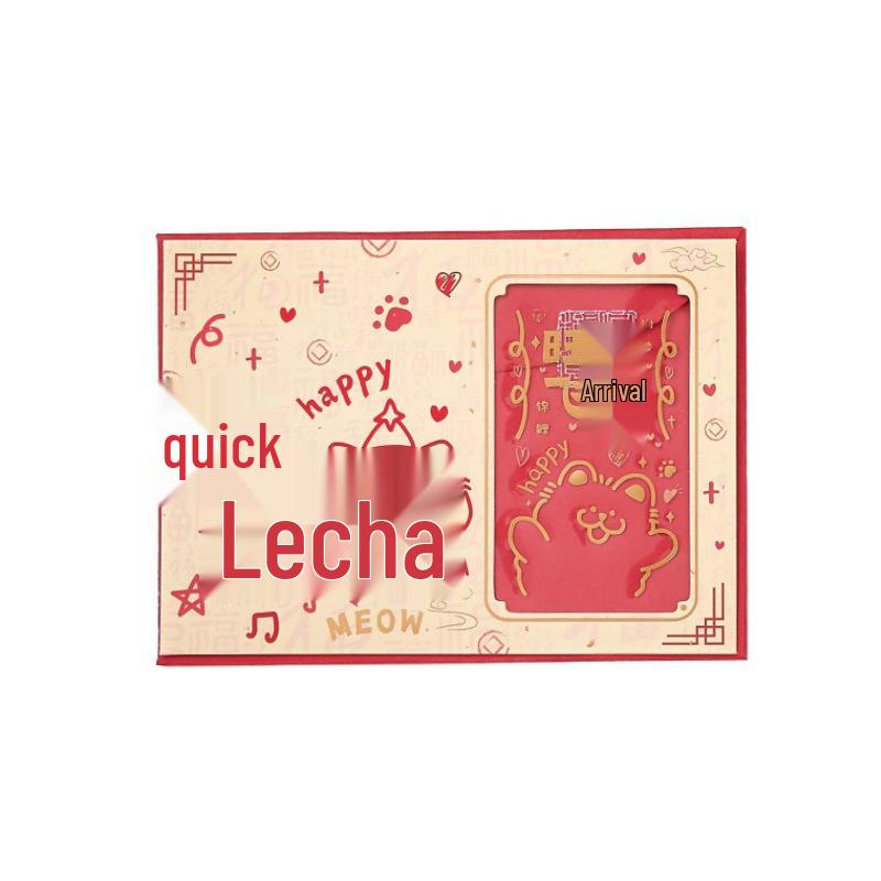 Ancient Style Festival Greeting Card & Envelope Set - Handwritten Blessing Wishes