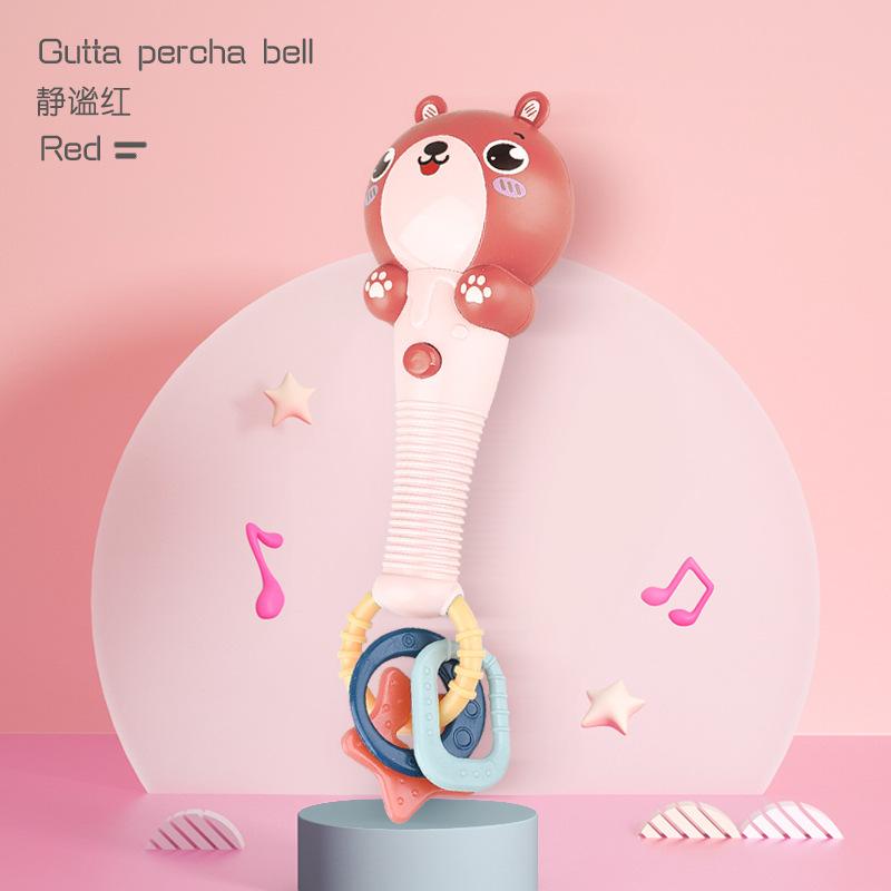 

Погремушка в виде олененка для новорожденного, медведь, песочный молоток, прорезыватель для кипячения, молярный стик для малыша, звуковая и световая игрушка для сна