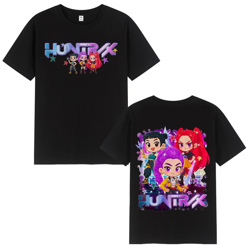 2025-26 Summer Hot-selling New Animation KPop Devil Hunter T-shirt, Rumi Mira Zoey Graphic T-shirt Oversized Casual T-shirt