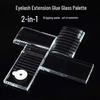 Crystal Eyelash Extension Tray and Glue Pad