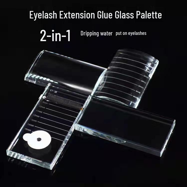 Crystal Eyelash Extension Tray and Glue Pad