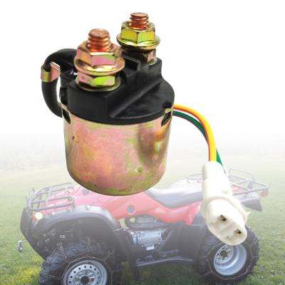 Starter Solenoid Relay Replacement Easy Installation Antique Brass Color Motorbike Starter
