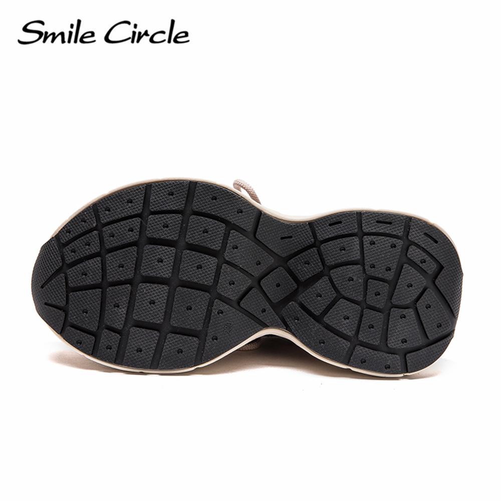 Damen Sneakers aus echtem Leder mit runder Zehenpartie und zunehmender Höhe, modische Freizeitschuhe mit dicker Sohle