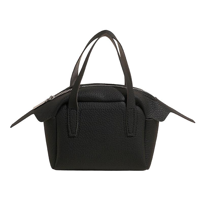 

Minimalist Solid Color Pu Handheld Small Square Bag For Daily Casual And Commute чорний