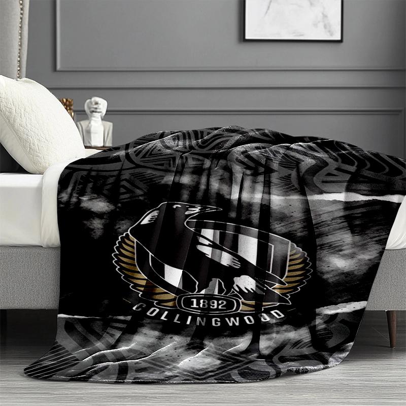 Football Club Print Blanket - Soft & Comfortable, for Bedroom, Travel, Sofa, Home Decoration - Birthday Christmas Gift for Friend