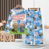 Children's Pajamas Long-sleeved Suit Spring and Autumn Girls' Pajamas Boys' Loungewear Clothes