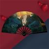 Chinese Shanhaijing Foldings Fan Cheongsam Dance Photography X3UC