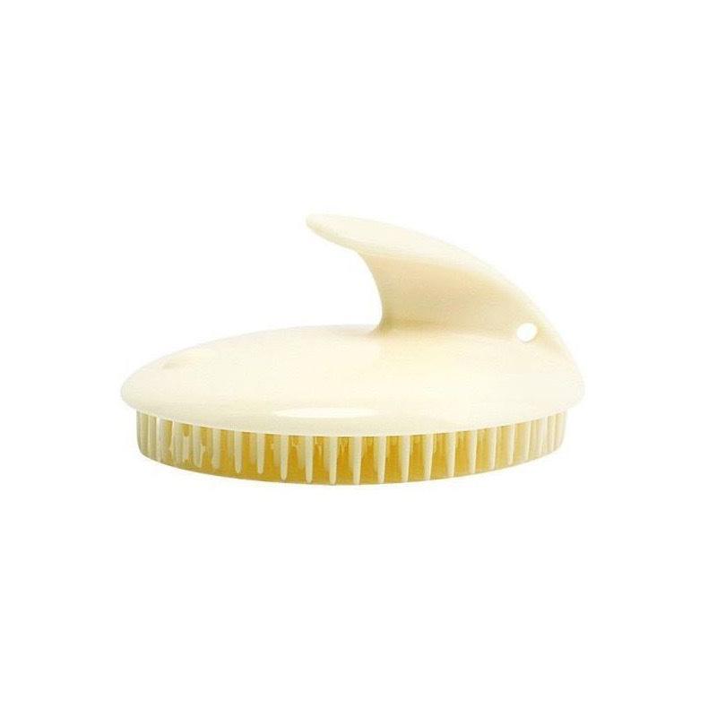 

Силиконовая щетка для мытья головы и массажа - Расческа для шампуня в стиле знаменитостей абрикосовый