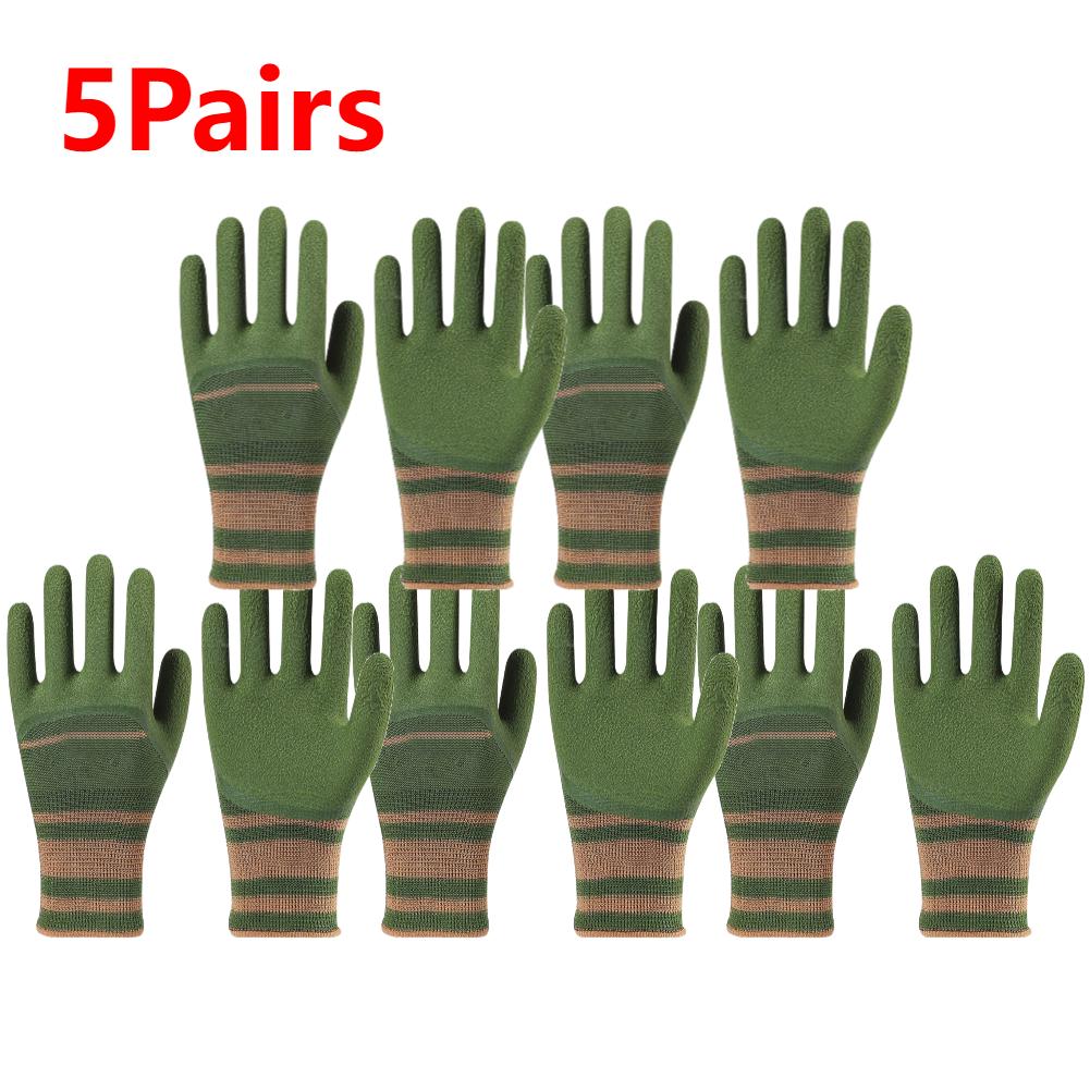 1-5 Pairs of Gardening Gloves Stab-proof Wear-resistant Unisex Garden Gloves Cactus Rose and Blackberry Safe Planting Tool