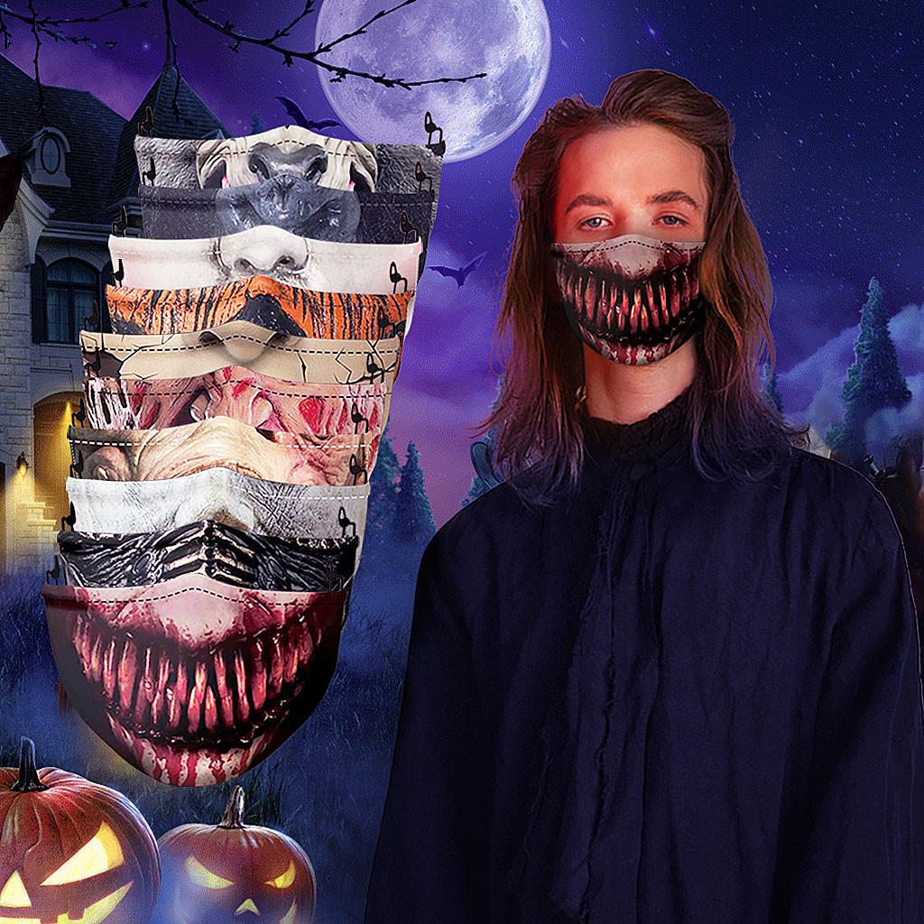 

Детская моющаяся маска на Хэллоуин с защитой от ультрафиолета и пыли, модная маска